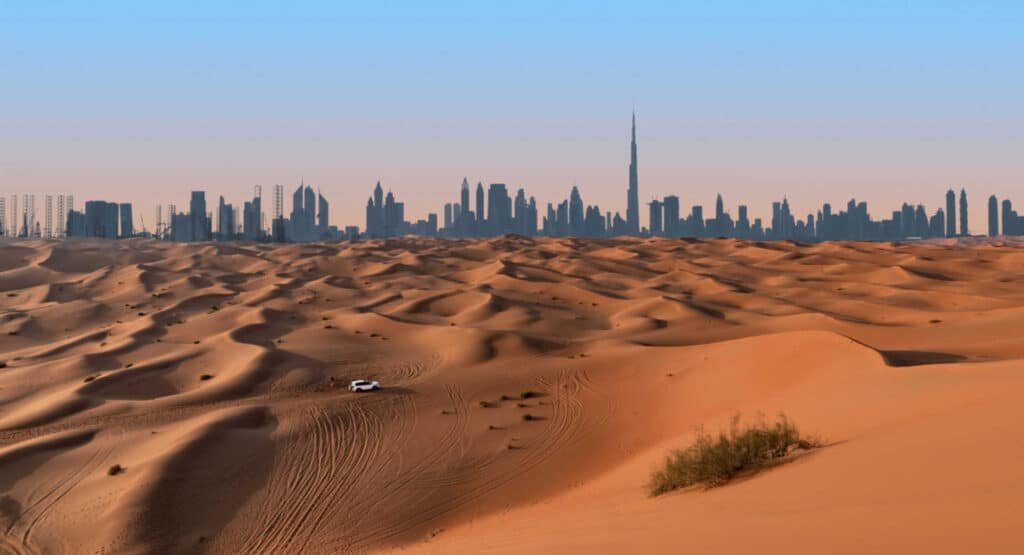 dubai skyline from the desert adobe stock 4444