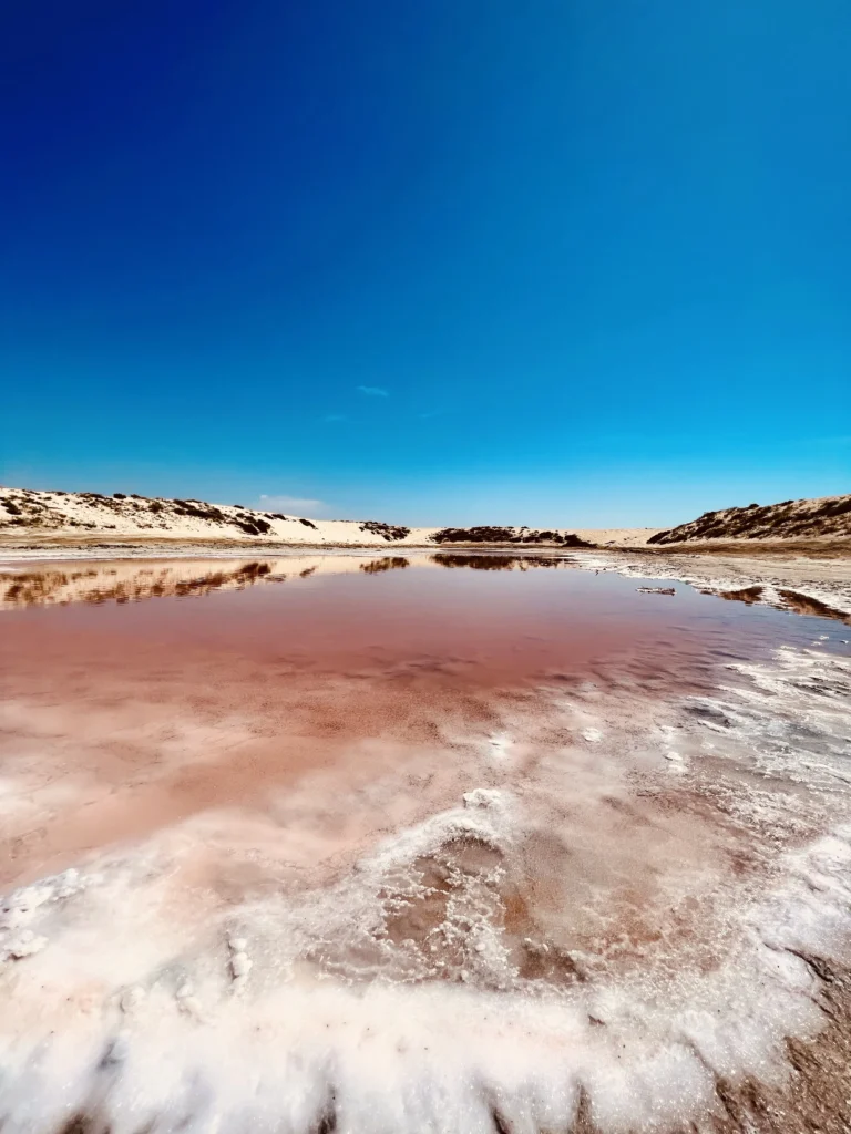 pink lake photos