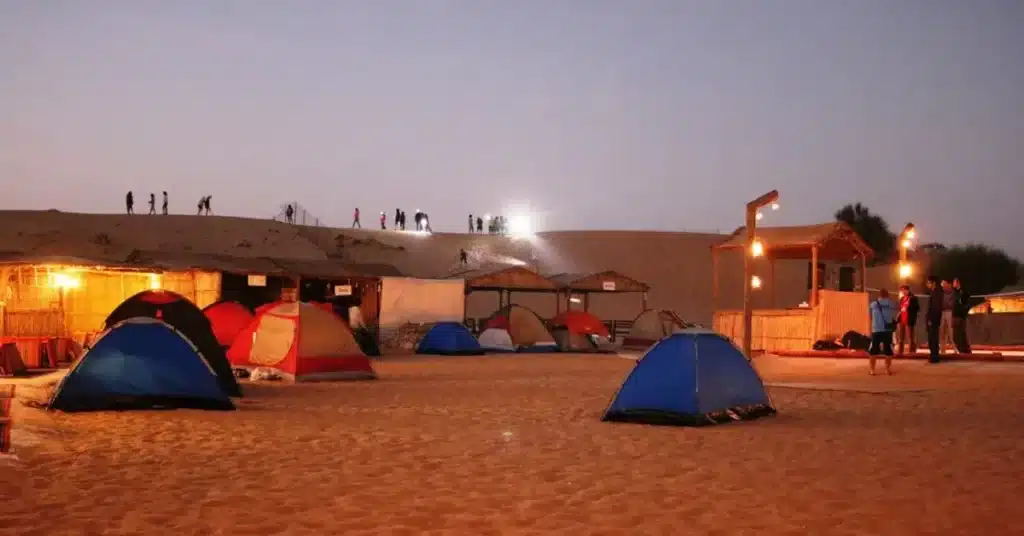 overnight desert safari tent